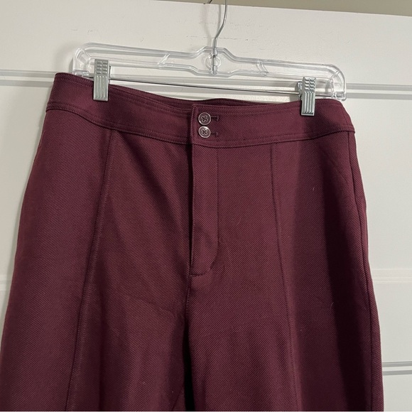 Anthropologie Maeve High Rise Seamed Split Hem Skinny Pants Size 8 - Picture 4 of 11